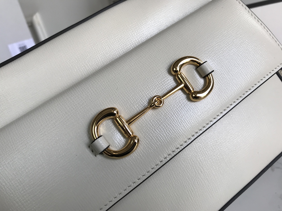 Sac à épaule Gucci Horsebit 1955 petite taille 645454 ( white)