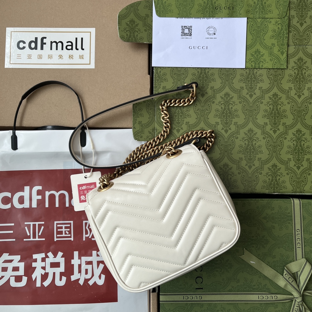 GG Marmont 739682 ( trắng )