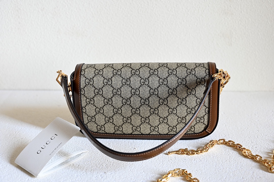 Sac à épaule Gucci Horsebit 1955 petite taille 735178  ( Logo nâu )