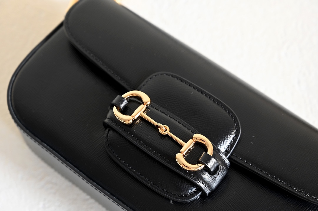 Sac à épaule Gucci Horsebit 1955 petite taille 735178  ( đen )