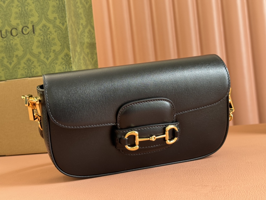Sac à épaule Gucci Horsebit 1955 petite taille 735178  ( đen )
