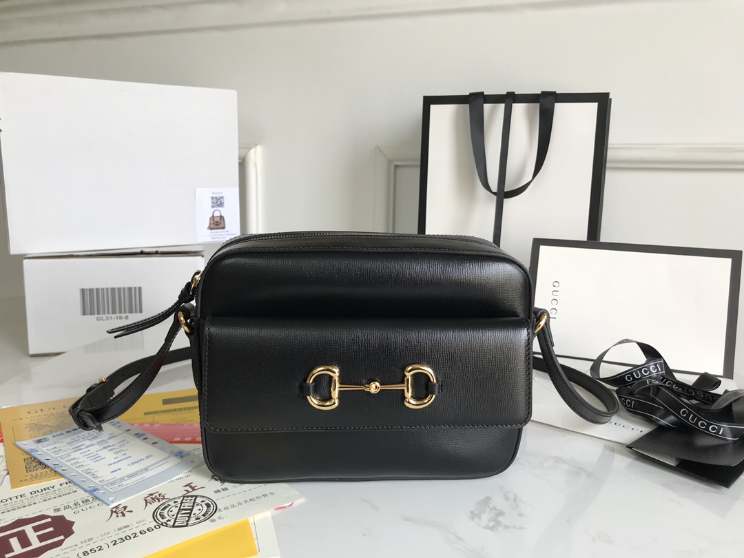 Sac à épaule Gucci Horsebit 1955 petite taille 645454 ( đen )