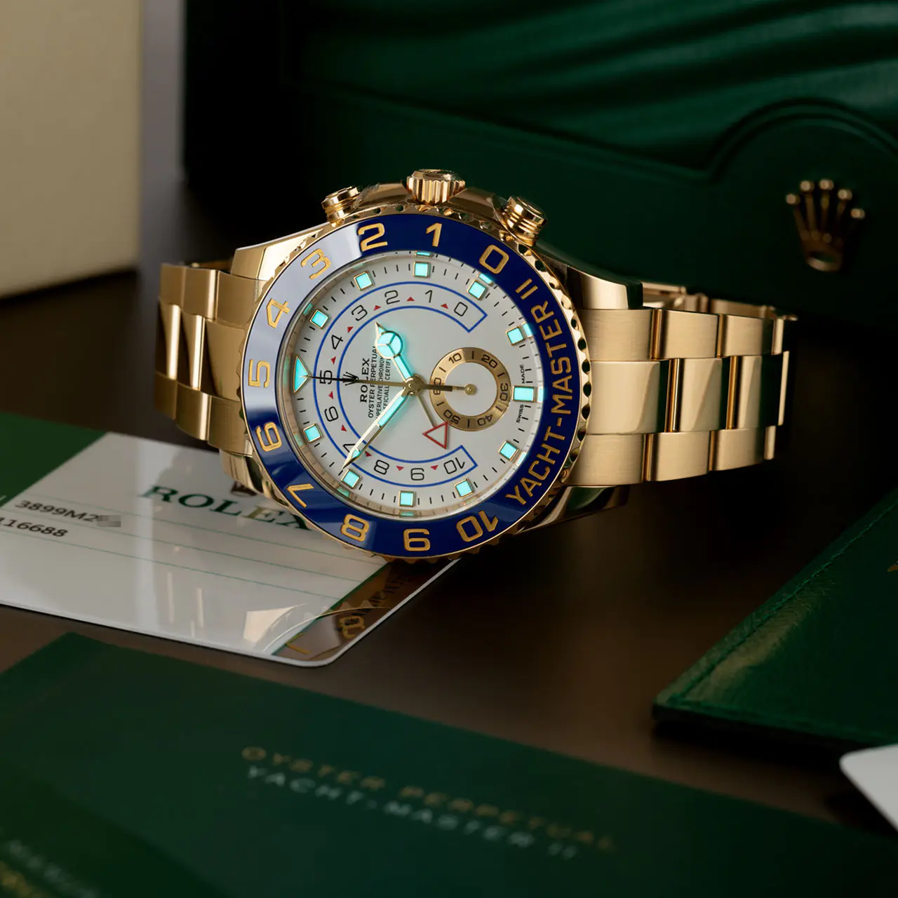 2025 best-selling styles The Oyster Perpetual Yacht-Master II Yellow Gold 44mm 116688-0002 super clone