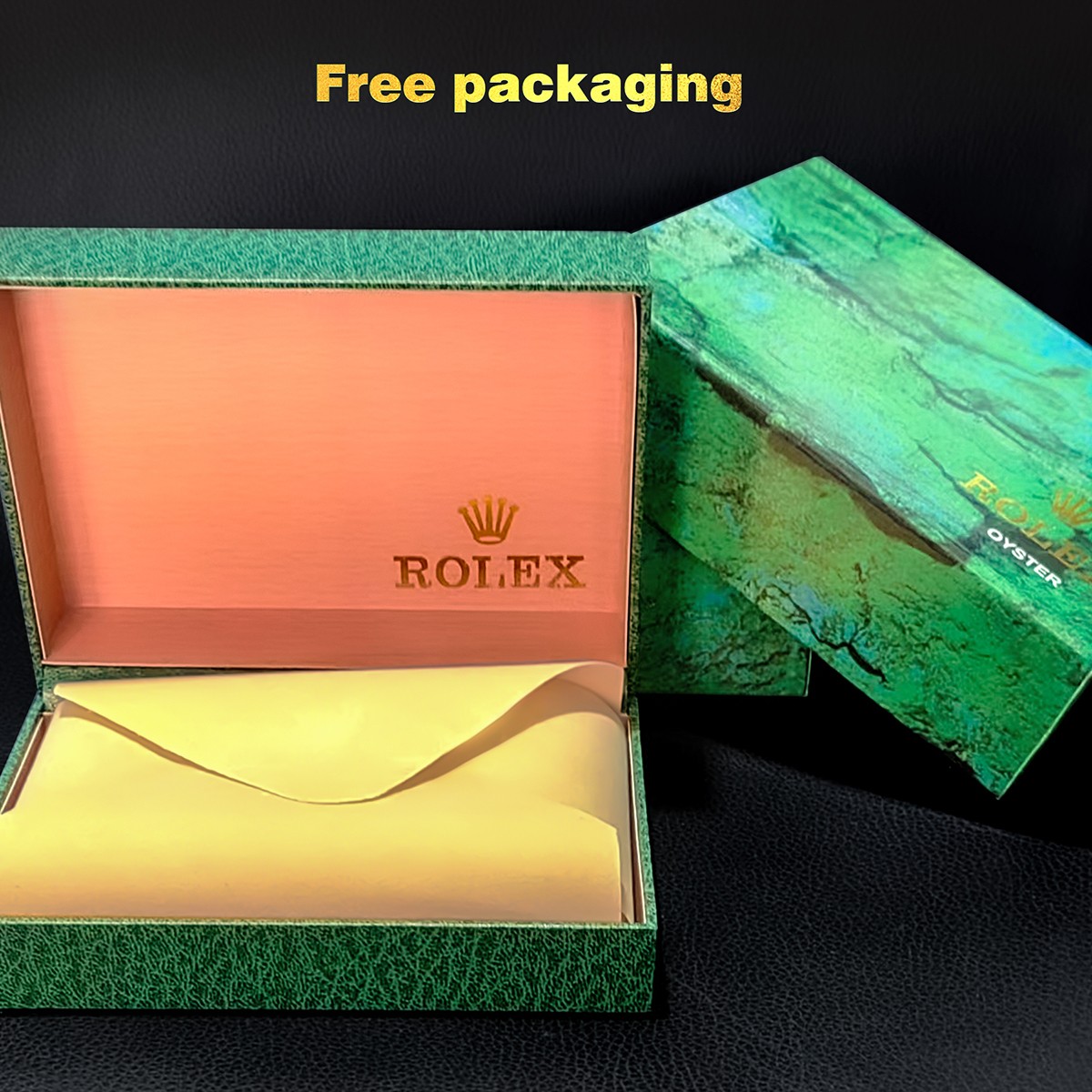 The Oyster Perpetual Day-Date 36 is available in 18 ct yellow gold with a champagne diamond-set dial, fluted bezel and President bracelet. -m128238-0132