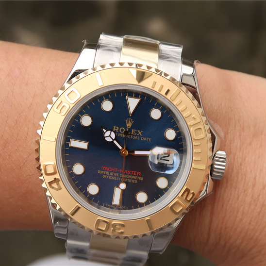 The Oyster Perpetual Yacht-Master Goldmix ( Gold & Blue Dial ) Stainless Steel 40mm