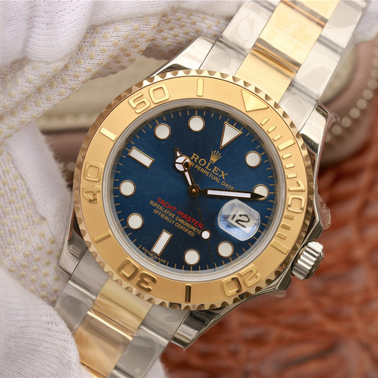 The Oyster Perpetual Yacht-Master Goldmix ( Gold & Blue Dial ) Stainless Steel 40mm
