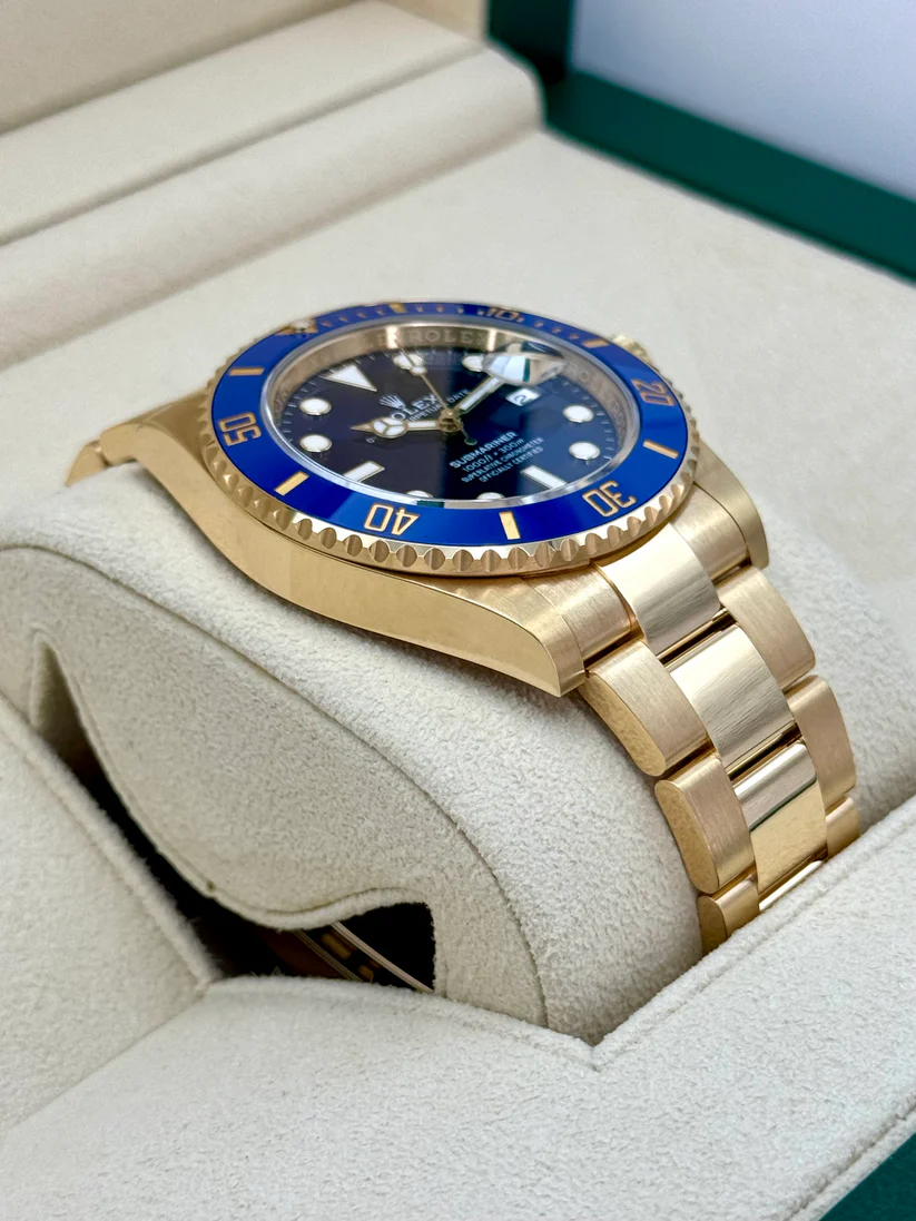 【Super Clone】Rolex Submariner 41mm 126618lb-0002 Blue Dial Yellow Gold Oyster Watch