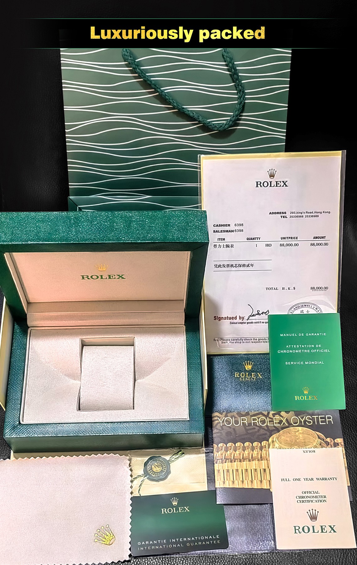 The Oyster Perpetual Day-Date 40 in 18 ct yellow gold with a gradient green dial, diamond-set bezel and President bracelet. -m228348rbr-0045