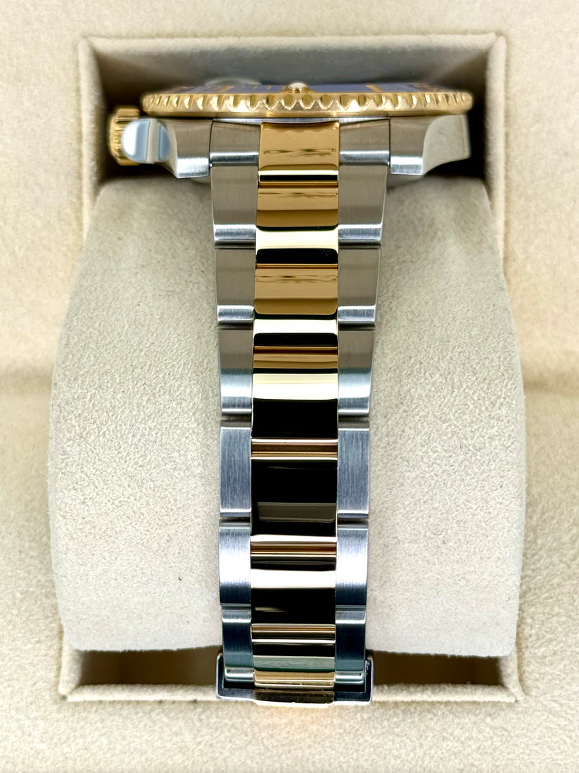 【Super Clone】Rolex Submariner Two-Tone Yellow Gold & Steel Rolesor - Blue Dial Ceramic Bezel (Ref# 116613LB)