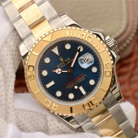 The Oyster Perpetual Yacht-Master Goldmix ( Gold & Blue Dial ) Stainless Steel 40mm