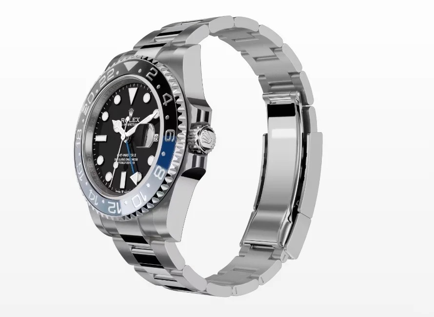 The Oyster Perpetual GMT-Master II is made of Oyster steel with a black dial and an Oyster bracelet. -m126710blnr-0003 40mm