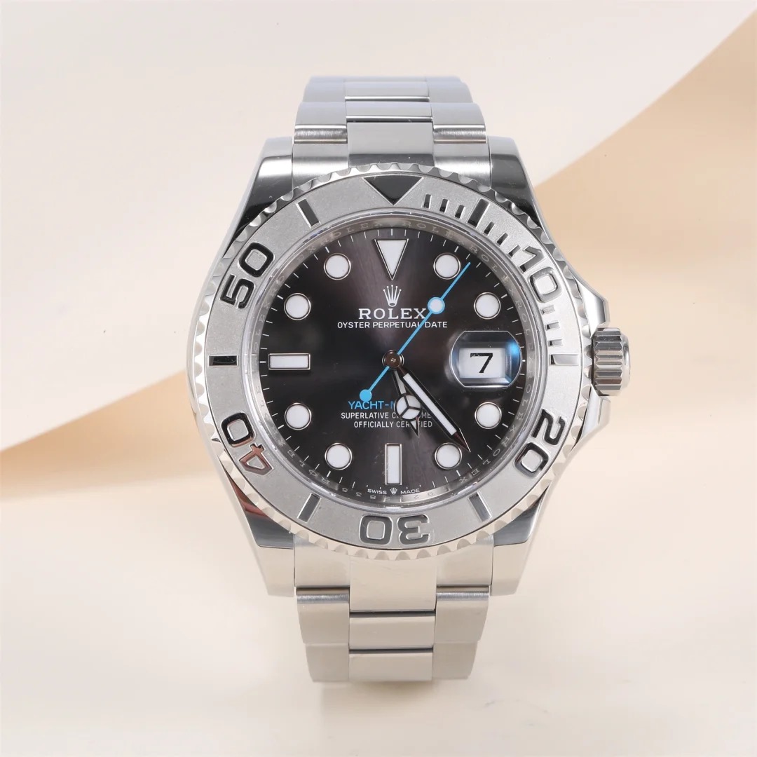 2025 Latest Styles The Oyster Perpetual Yacht-Master 40 in platinum and Oystersteel with an Oyster bracelet. -m126622-0001 super clone