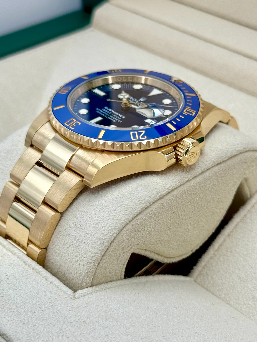 【Super Clone】Rolex Submariner 41mm 126618lb-0002 Blue Dial Yellow Gold Oyster Watch