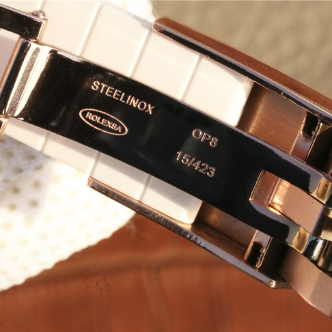 The Oyster Perpetual Yacht-Master Baymax Rose Gold Mix White Rubber Strap 40mm