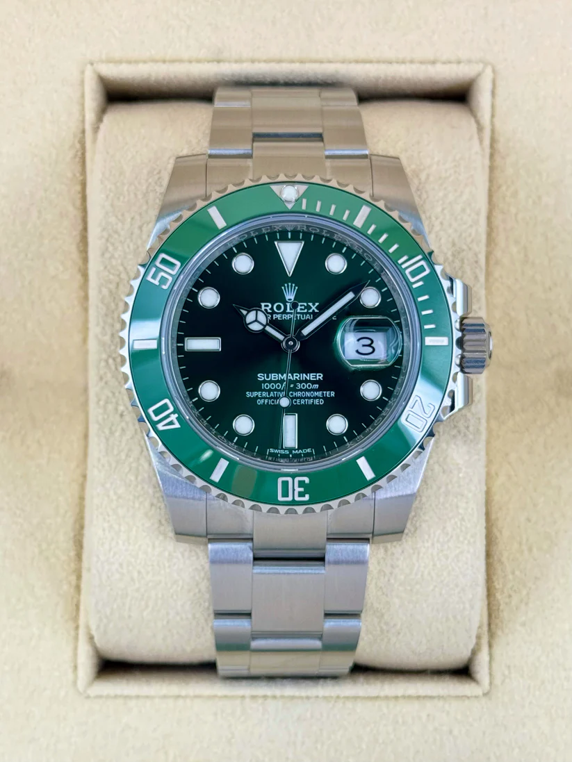 【Super Clone】Rolex Submariner Hulk 40mm Swiss Replica Watch| 116610LV Green Dial