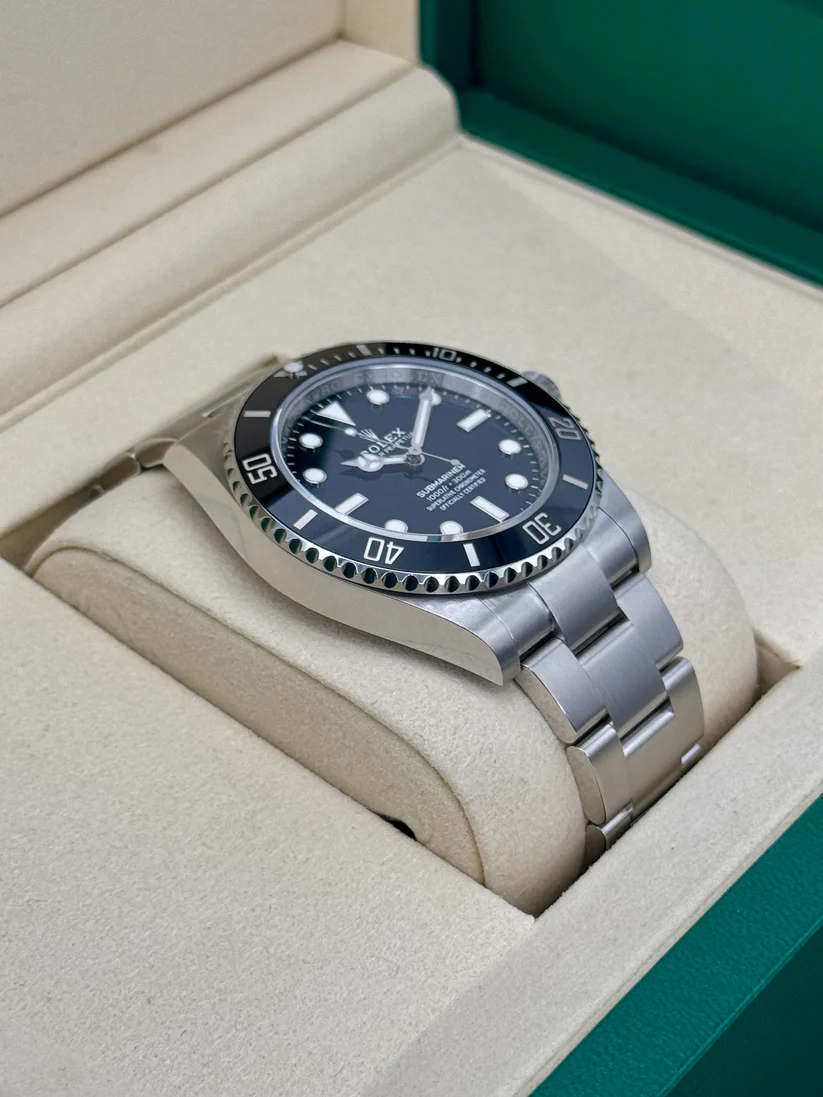 【Super Clone】Rolex Submariner 41mm No Date Stainless Steel Black Dial Black Bezel - 124060