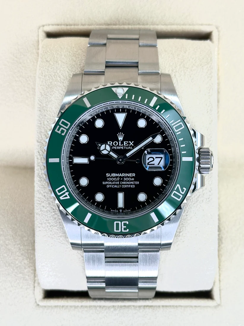 【Super Clone】Rolex Submariner 41mm Stainless Steel Black Dial Green Bezel