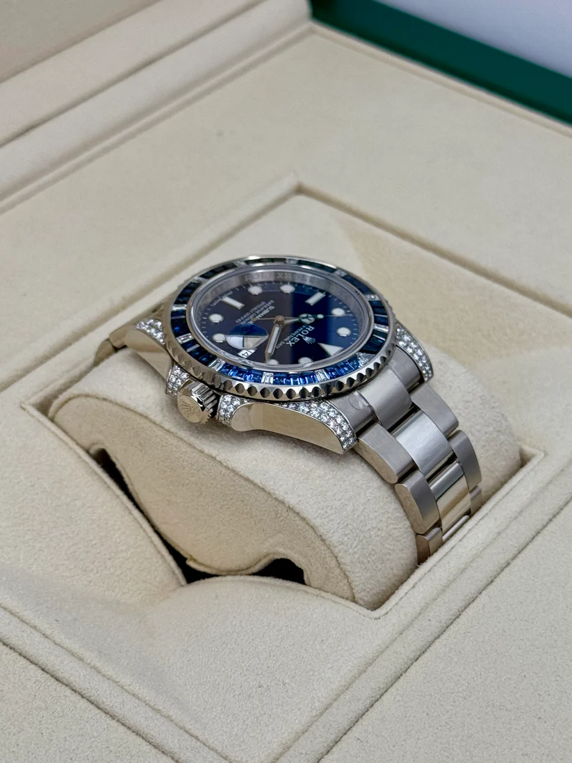 【Super Clone】Rolex Submariner Date 116659SABR 18K White Gold Diamonds Sapphires UNWORN