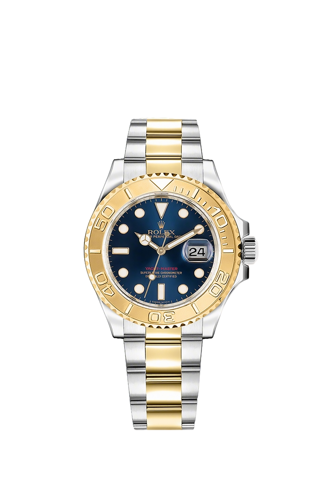 The Oyster Perpetual Yacht-Master Goldmix ( Gold & Blue Dial ) Stainless Steel 40mm