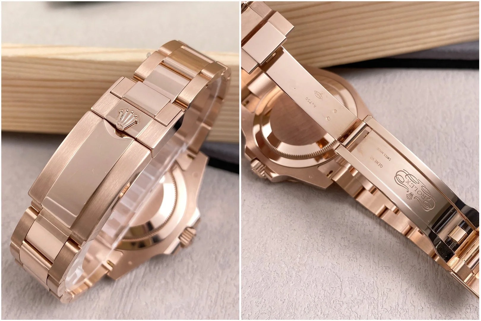 The Oyster Perpetual GMT-Master II in 18K Everose gold with a black dial and Oyster bracelet. -m126715chnr-0001 40mm