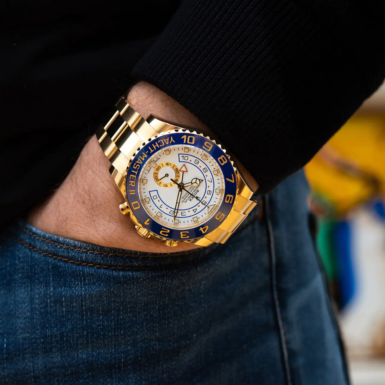 2025 best-selling styles The Oyster Perpetual Yacht-Master II Yellow Gold 44mm 116688-0002 super clone