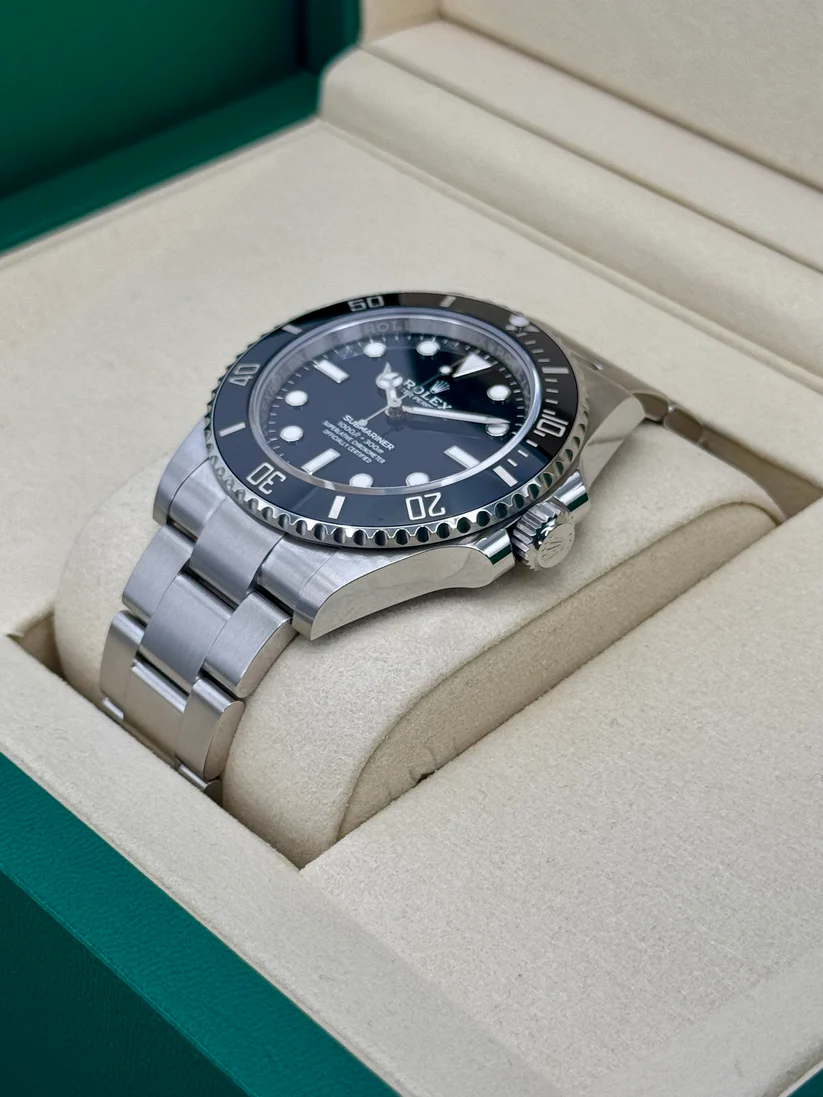 【Super Clone】Rolex Submariner 41mm No Date Stainless Steel Black Dial Black Bezel - 124060