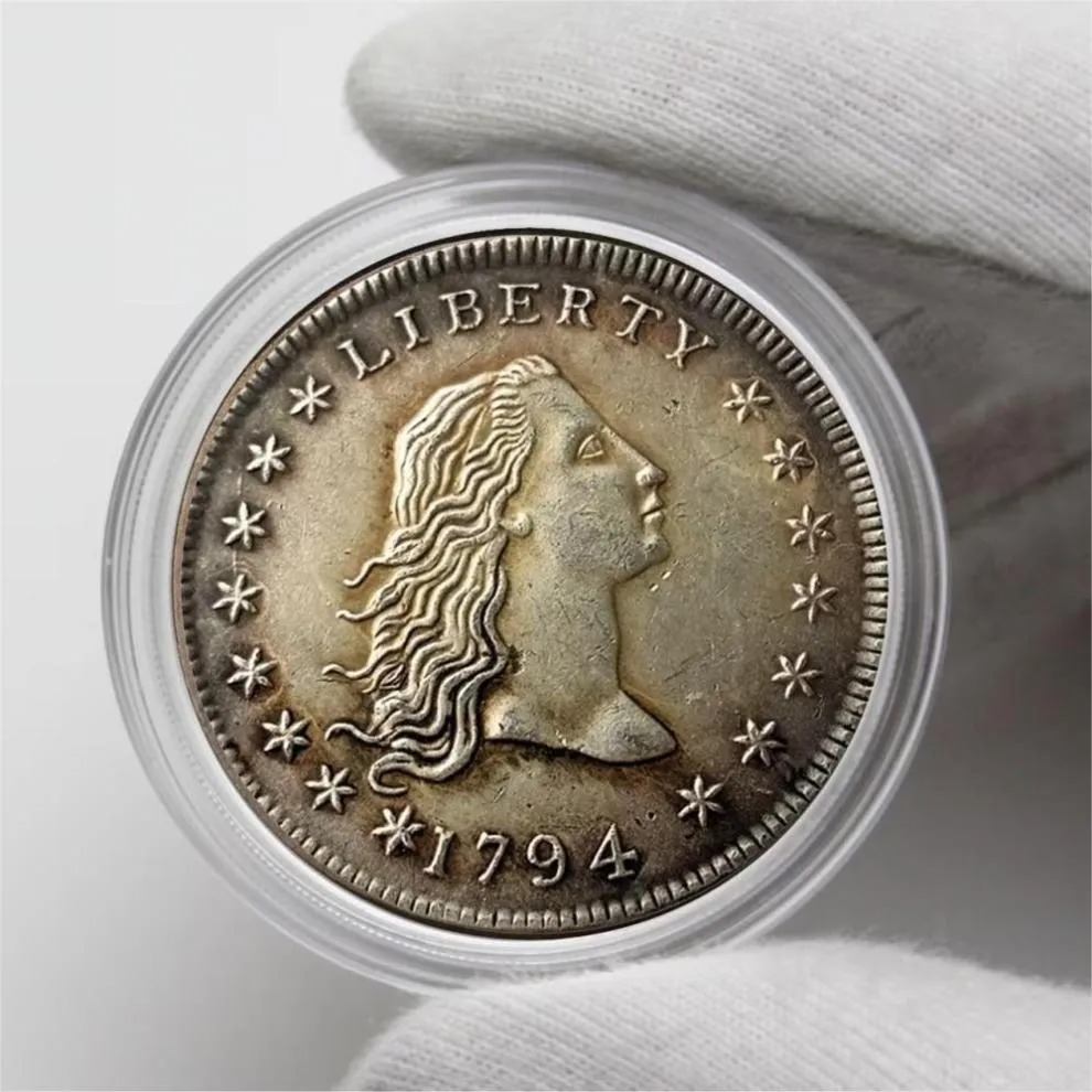 💴Sold out soon!!! 🪙The Complete Set Of 1794-1804 Liberty Flowing Hair Silver Dollar(11Pcs)