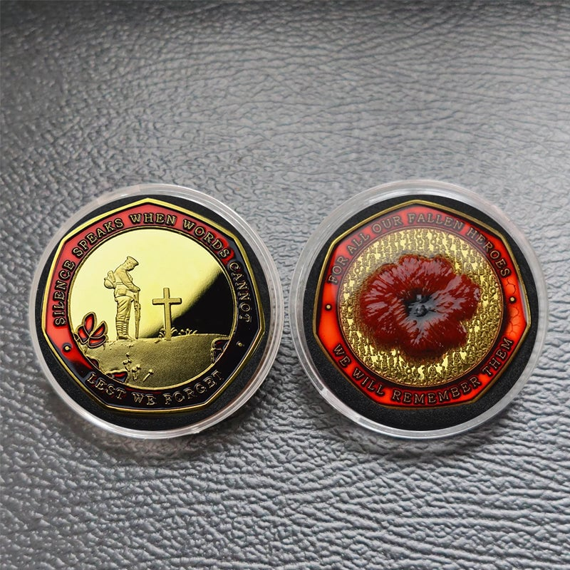 🔥Limited Edition - Red Poppy Heroes Commemorative Coins🪙