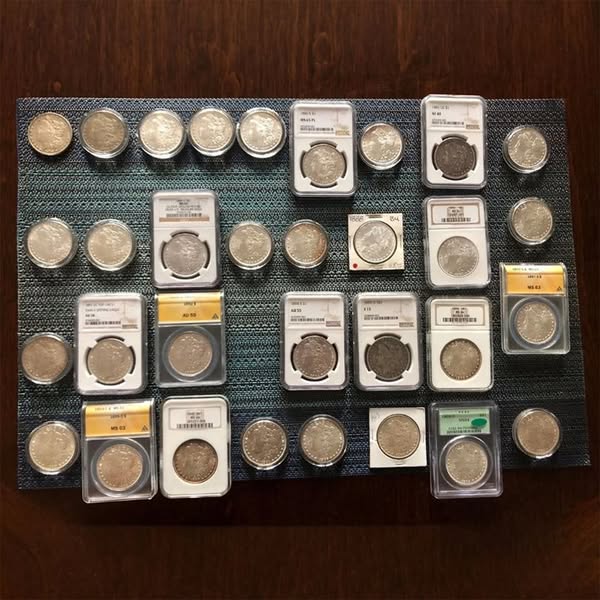 ⏰Last 7 Days Sale 🔥【Complete Collection】1878-1921 Morgan Silver Dollar Set 28PC💥