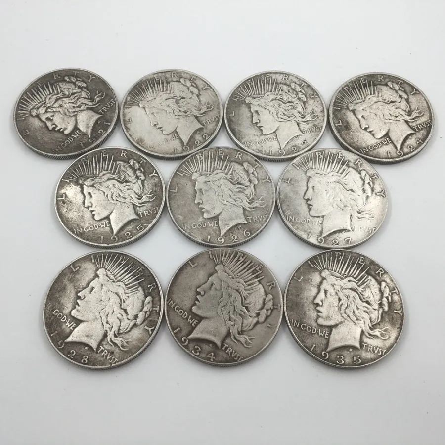 🕊️✯ MIXED DATE ✯The Complete Collection of 1921~1935 Peace Silver Dollar
