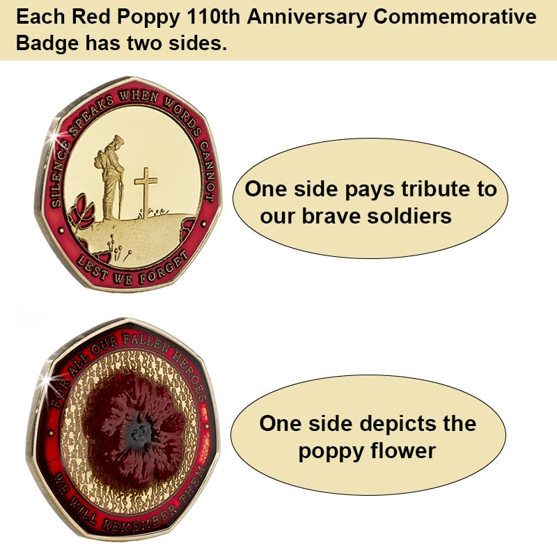 🔥Limited Edition - Red Poppy Heroes Commemorative Coins🪙