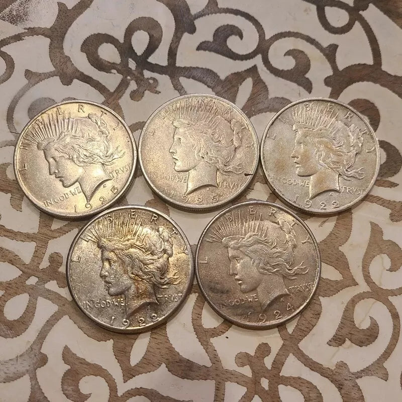 💥Last 15 sets‼️🔥The Complete Collection of 1921~1935 Peace Silver Dollar 12Pcs