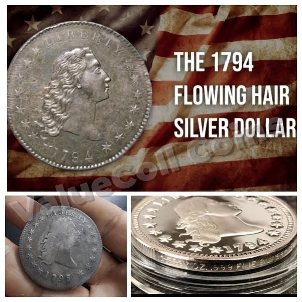 💴Last 12 Sets!!!💴The Complete Set Of 1794-1804 Liberty Flowing Hair Silver Dollar(11Pcs)