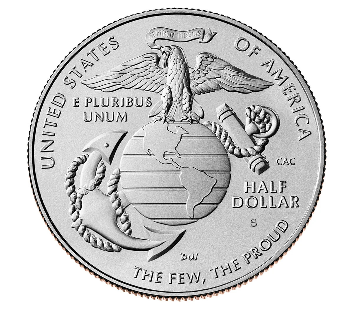 U.S. Marine Corps 250th Anniversary 2025 Proof Half Dollar