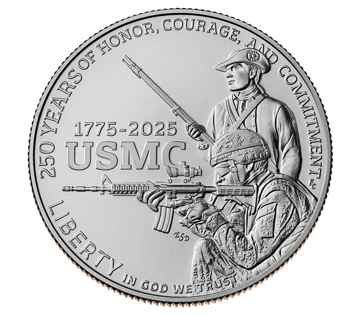 U.S. Marine Corps 250th Anniversary 2025 Proof Half Dollar