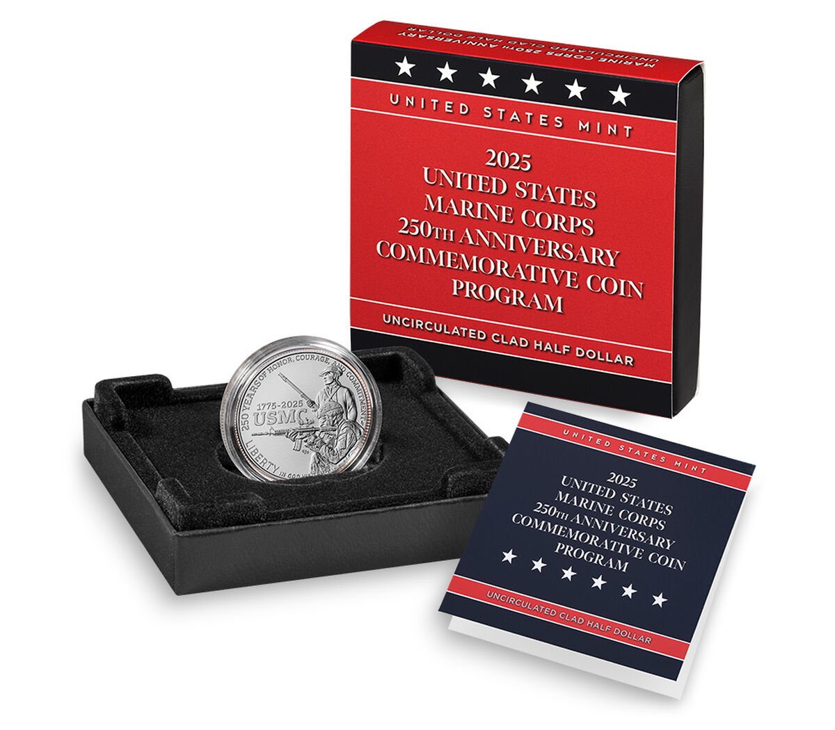 U.S. Marine Corps 250th Anniversary 2025 Proof Half Dollar