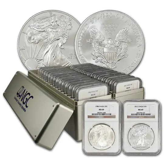 ⏰Limited TIme 1986-2024 American Silver Eagle 39-pc Set