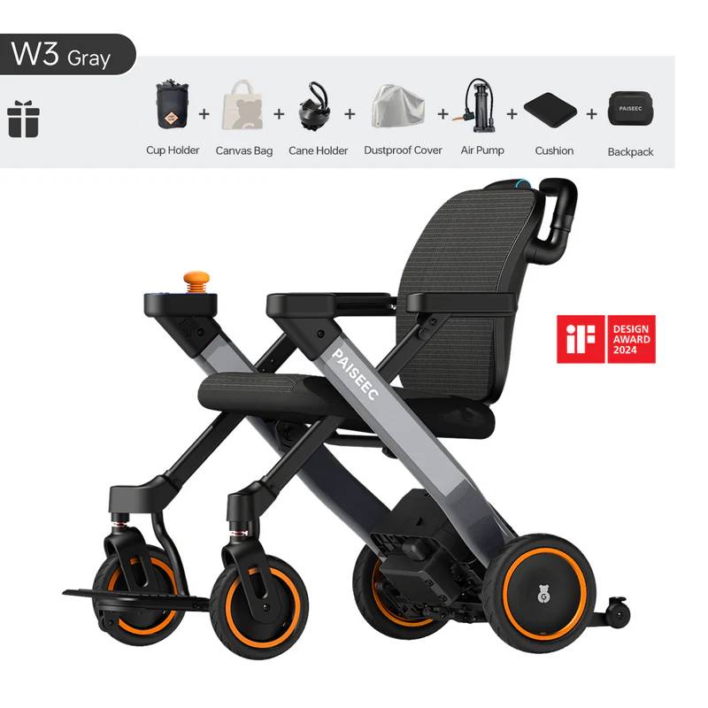 Paiseec 3-in-1 Electric Wheelchair W3