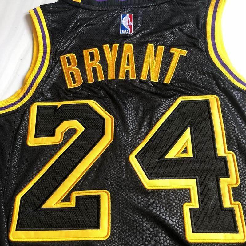 Men's Women's Los Angeles Lakers #8 #24 Kobe Bryant Black City Edition Jersey NBA Basketball Black Mamba