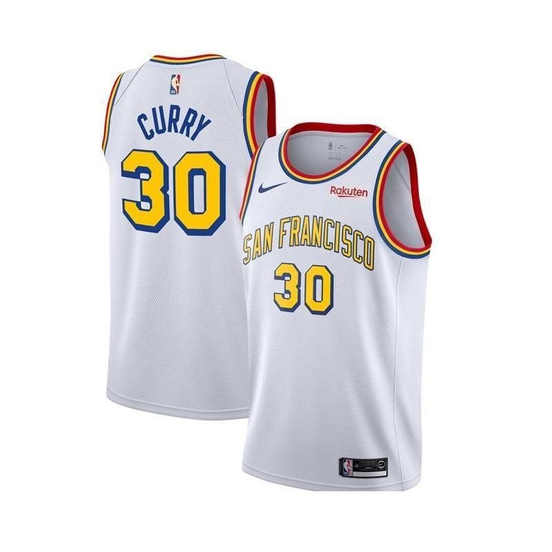 Men's Women's Golden State Warriors #30 Stephen Curry White Stitched NBA Basketball City Edition Jersey