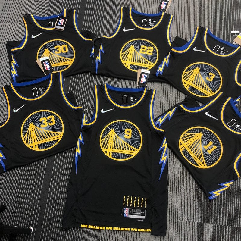 Men's Women's Golden State Warriors #30 Stephen Curry Black Stitched NBA Basketball City Edition Jersey Classic