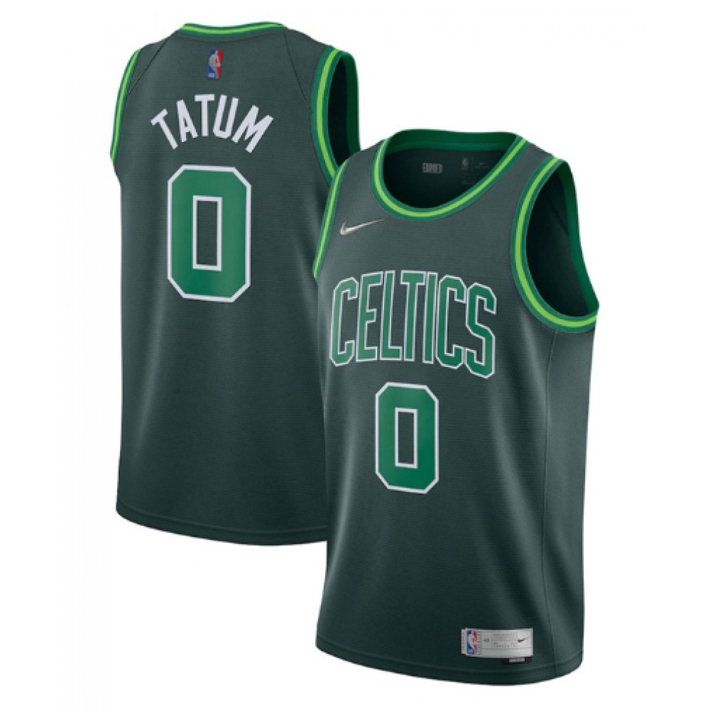 Unisex Boston Celtics #0 Jayson Tatum Green 2020-21 Swingman Stitched NBA Basketball Jersey