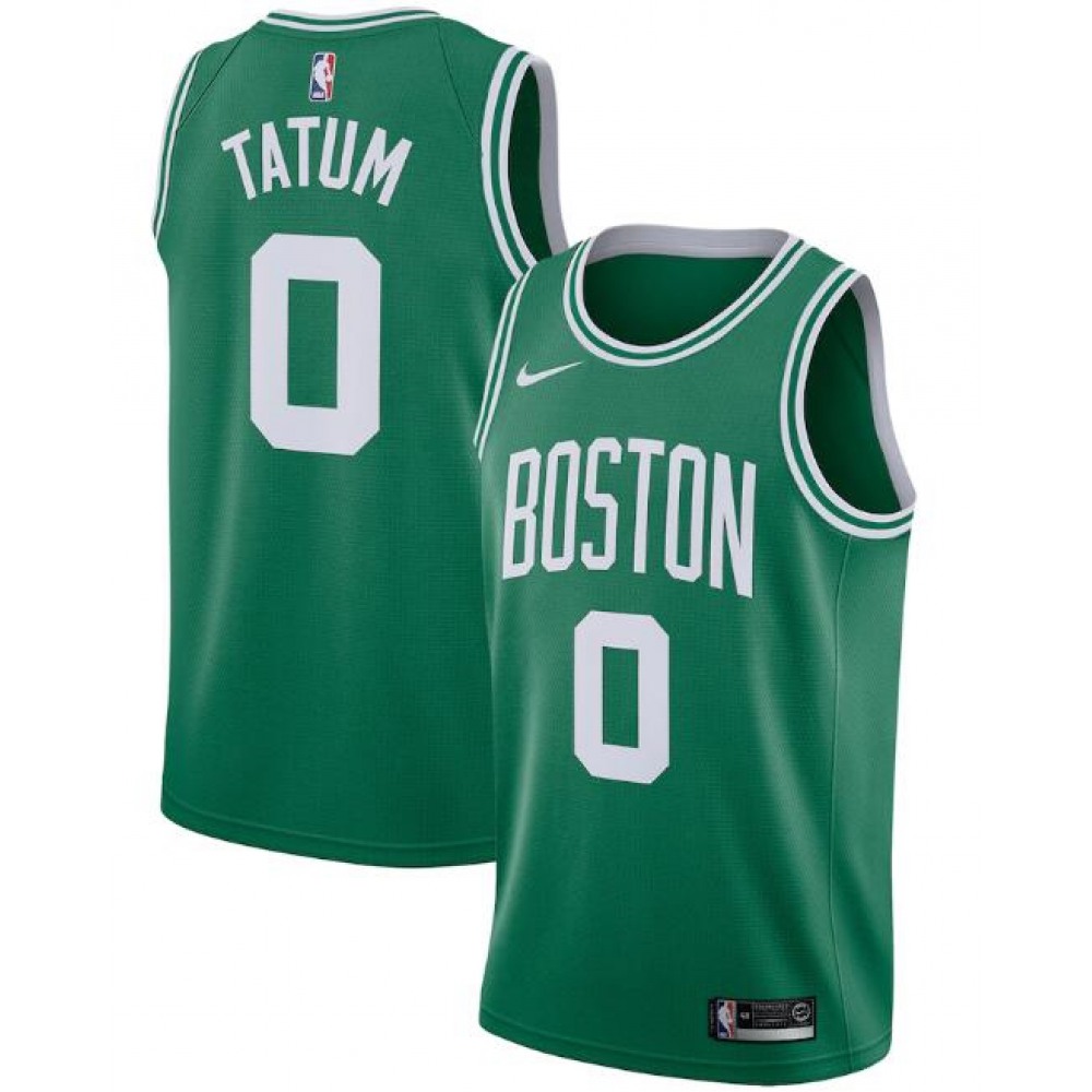 Unisex Boston Celtics #0 Jayson Tatum Green Icon Edition Swingman Stitched NBA Basketball Jersey