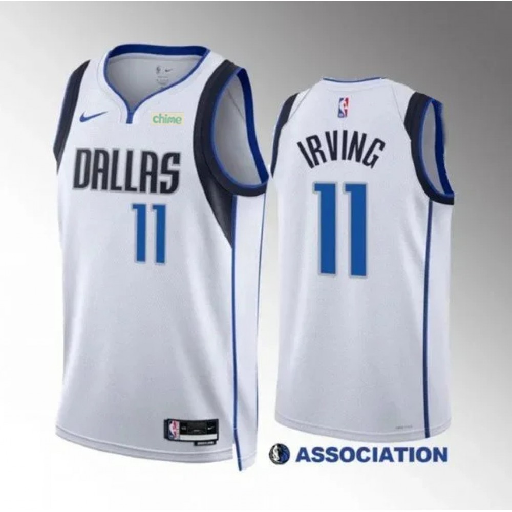 Unisex Dallas Mavericks #11 Kyrie Irving White Association Edition Stitched NBA Basketball Jersey