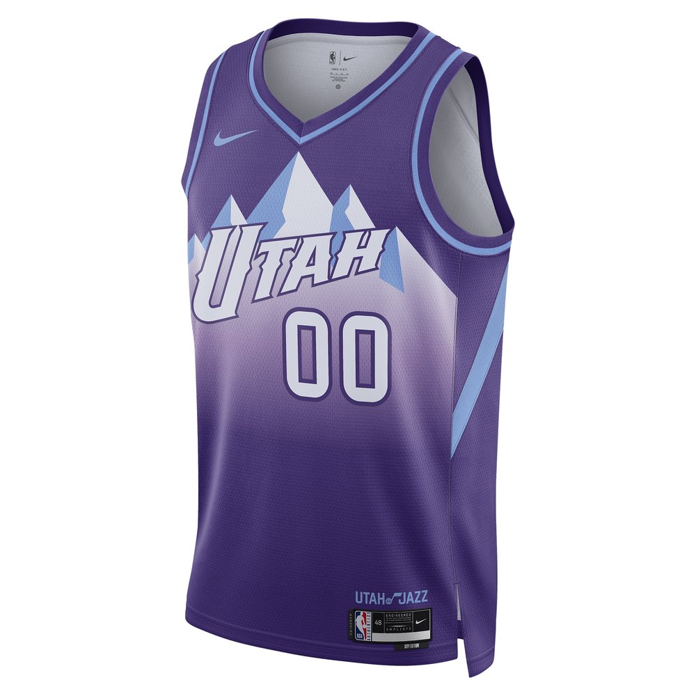 Unisex Utah Jazz Jordan Clarkson Purple 2024/25 Swingman Player NBA Basketball Jersey - City Edition