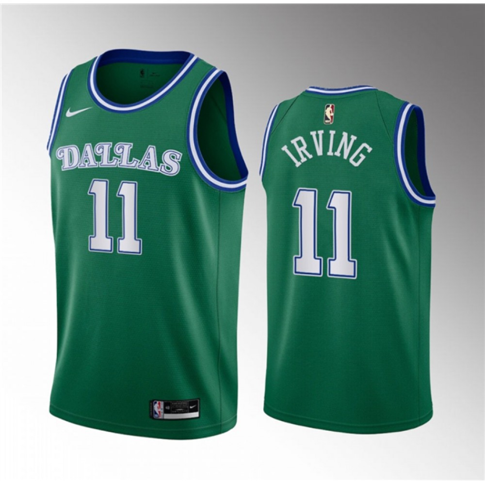 Unisex Dallas Mavericks #11 Kyrie Irving Green Classic Edition Stitched NBA Basketball Jersey