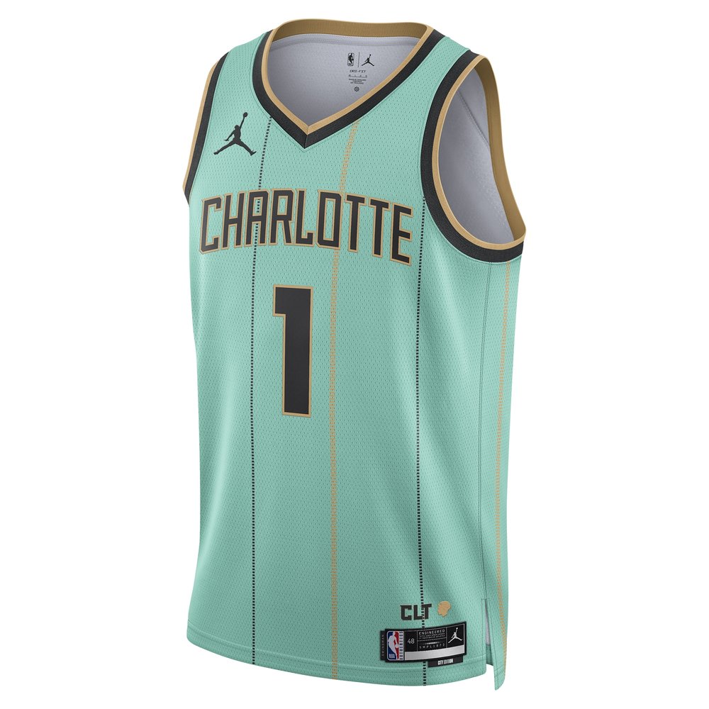 Unisex Charlotte Hornets #1 LaMelo Ball Mint 2024/25 Swingman Player NBA Basketball Jersey - City Edition