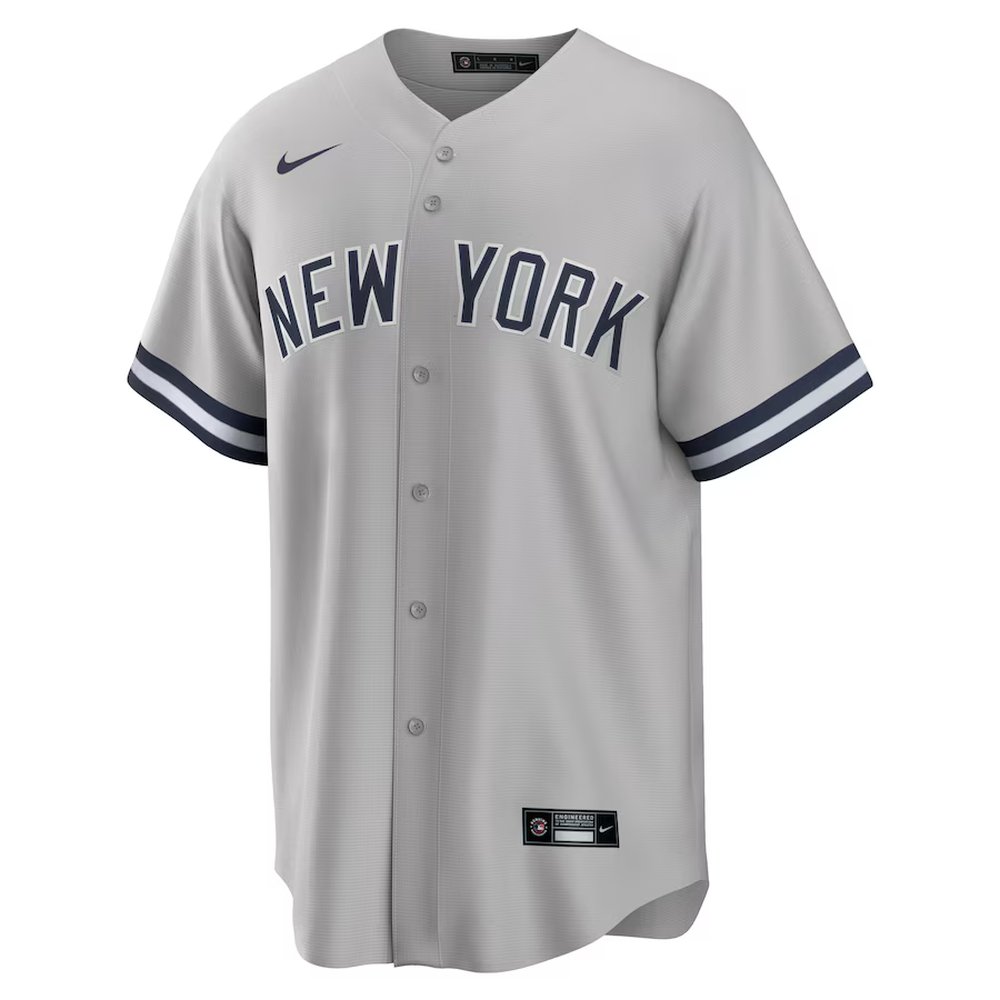 Men's New York Yankees #99 Aaron Judge Gray Big & Tall Road Replica Player Jersey
