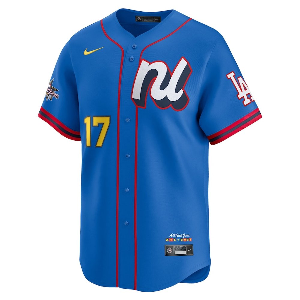 Men's National League #17 Shohei Ohtani Nike Blue 2025 All-Star Edition Limited Player Jersey