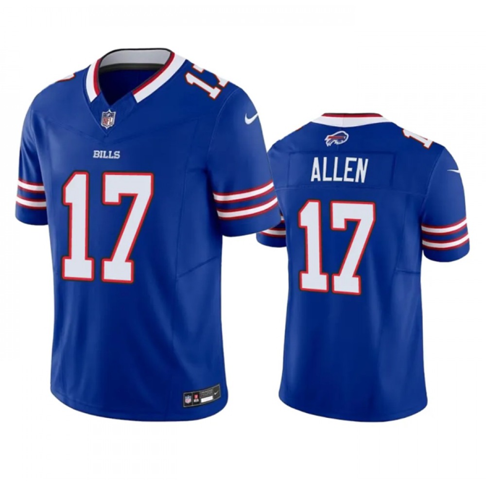 Men's Buffalo Bills #17 Josh Allen Blue 2023 F.U.S.E. Vapor Untouchable Limited Stitched NFL Jersey